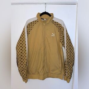 Puma All Over Print Full-Zip Windbreaker Men's Size Large.